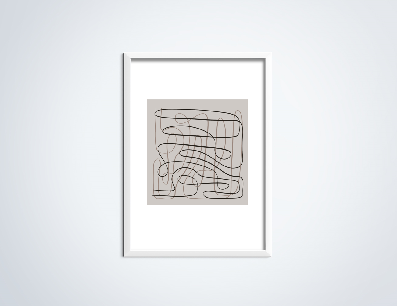 Line Art Maze poster