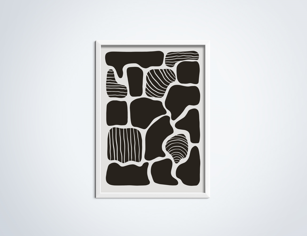 Line Art Boulder poster