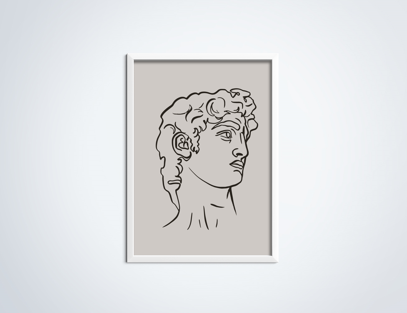 Line Art Ceasar poster