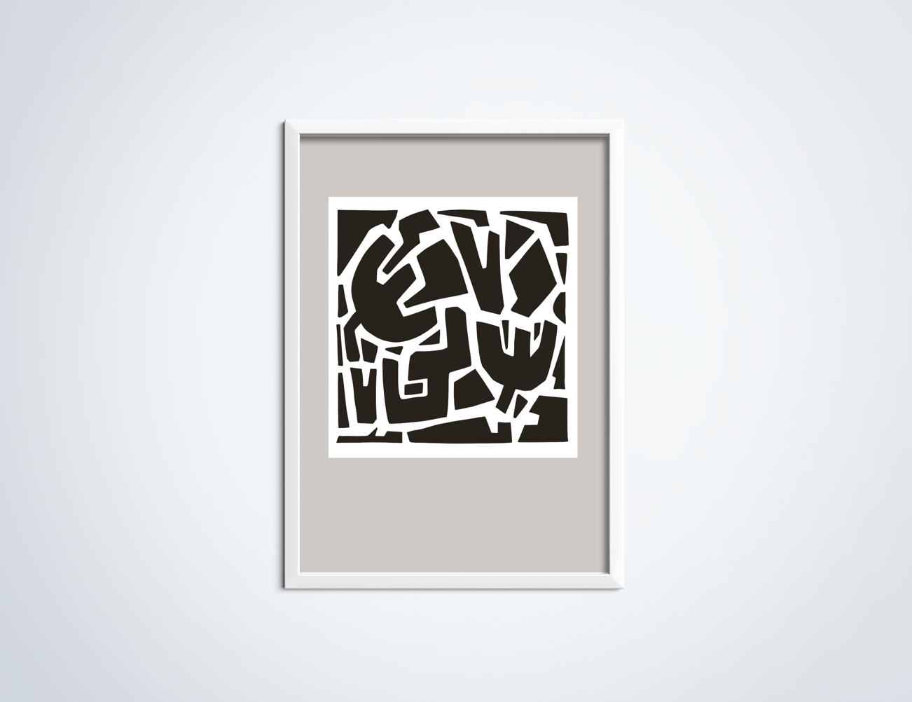 Line Art Tullip poster