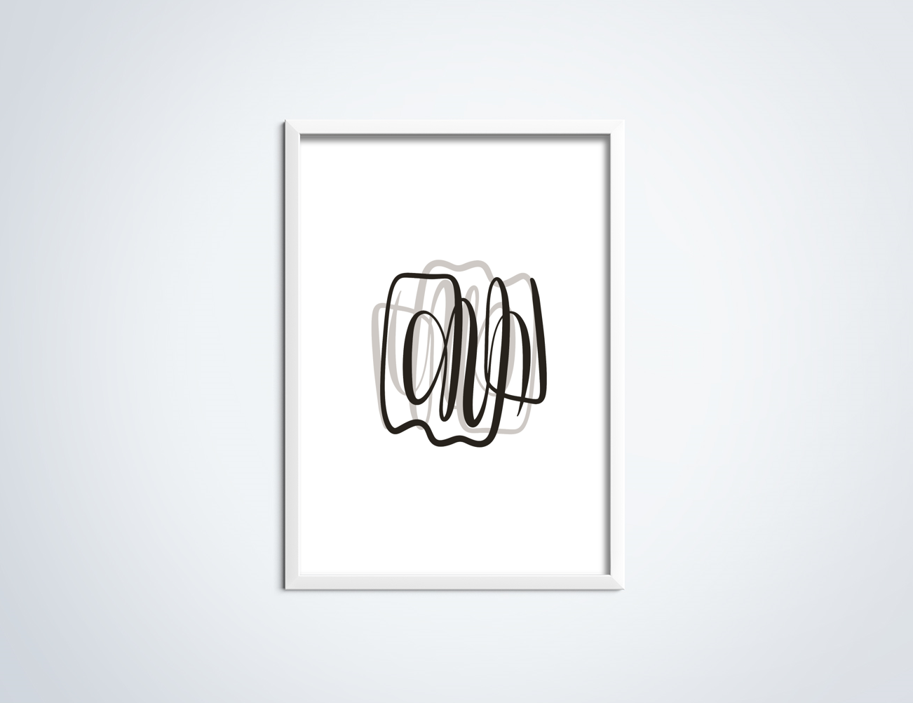 Line Art Scratch poster