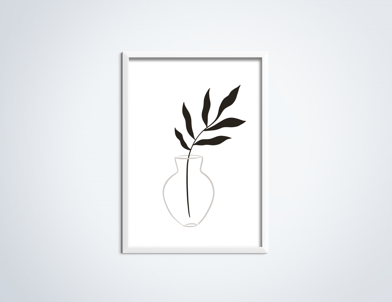 Line Art Plant poster
