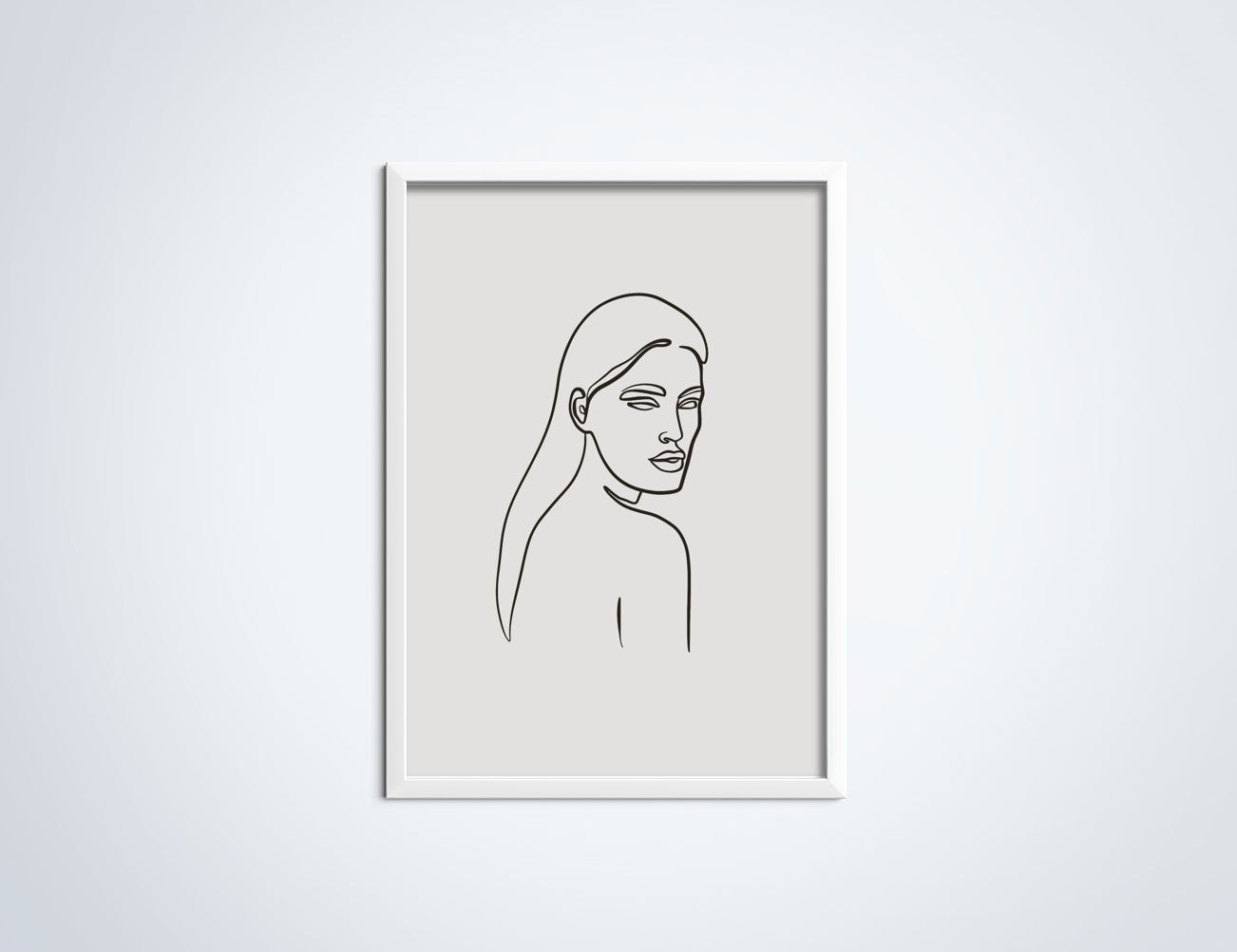 Line Art Transparent poster
