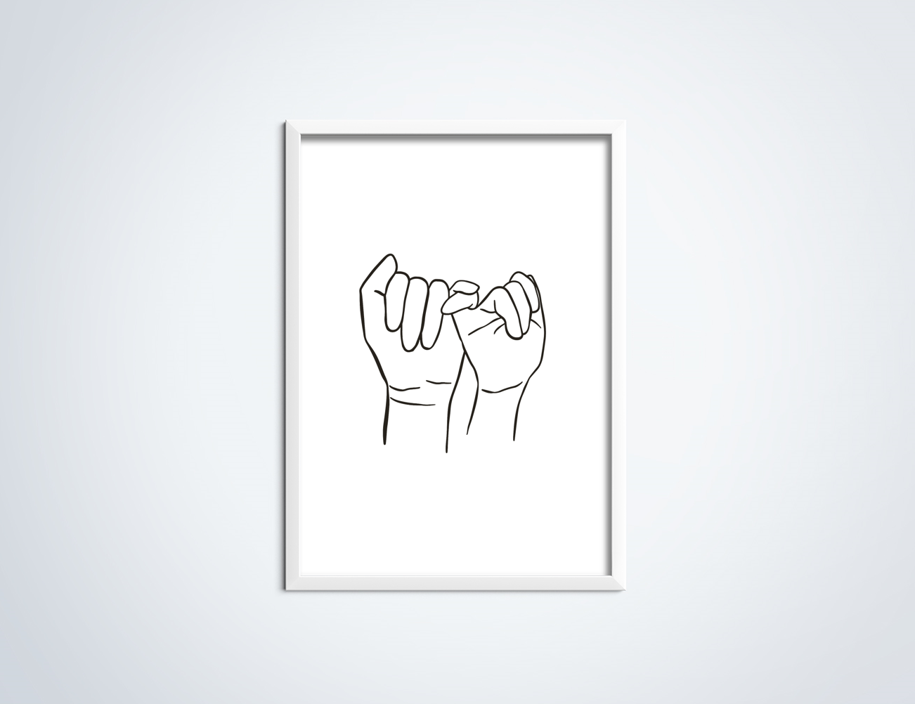 Line Art Promise poster