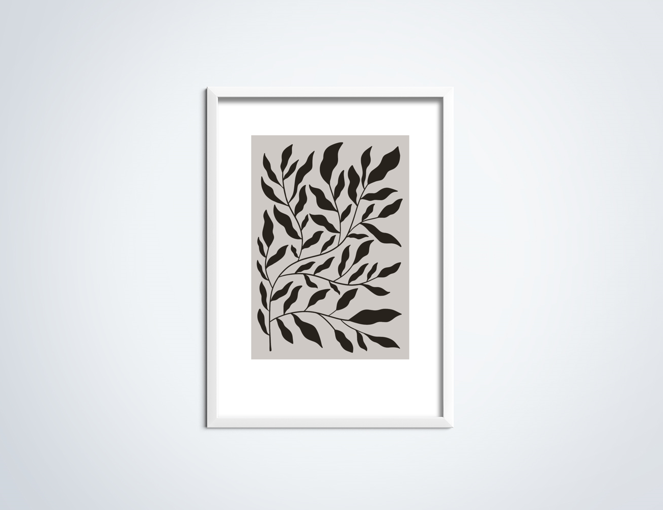 Line Art Seaweed poster