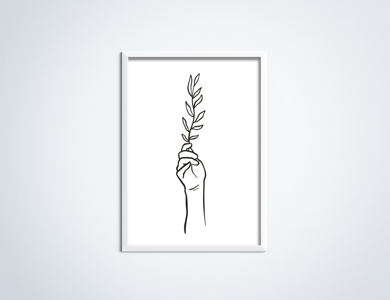 Line Art Laurel poster