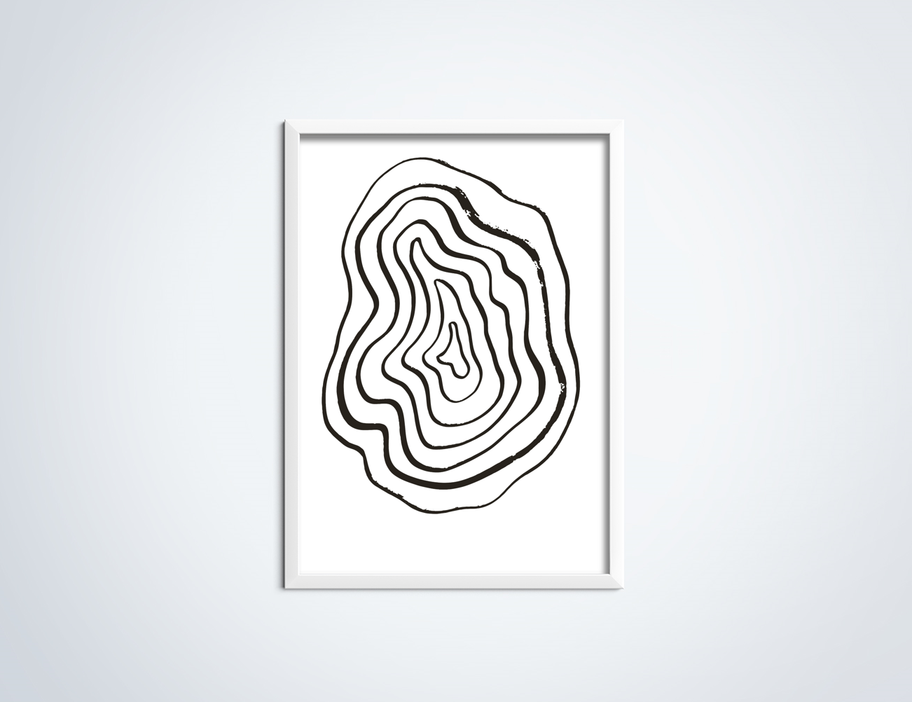Line Art Middle point poster