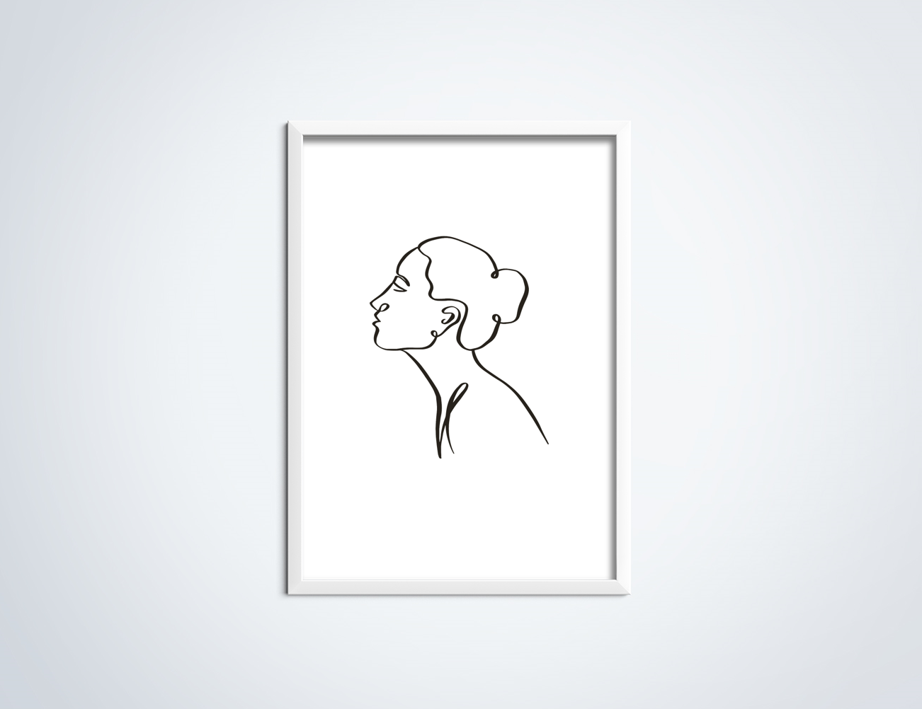 Line Art Nanny poster