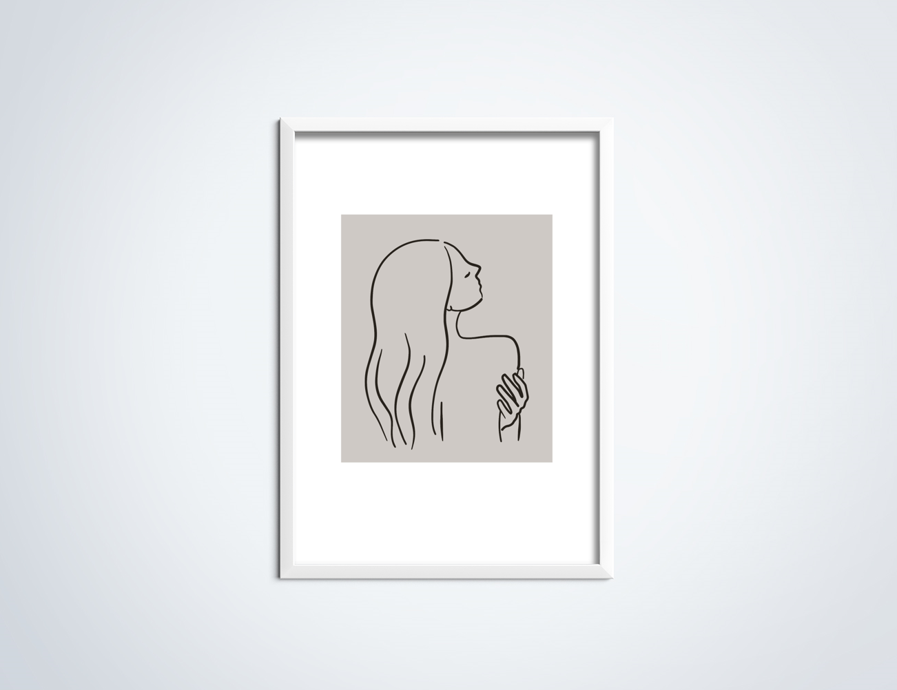 Line Art Hold poster