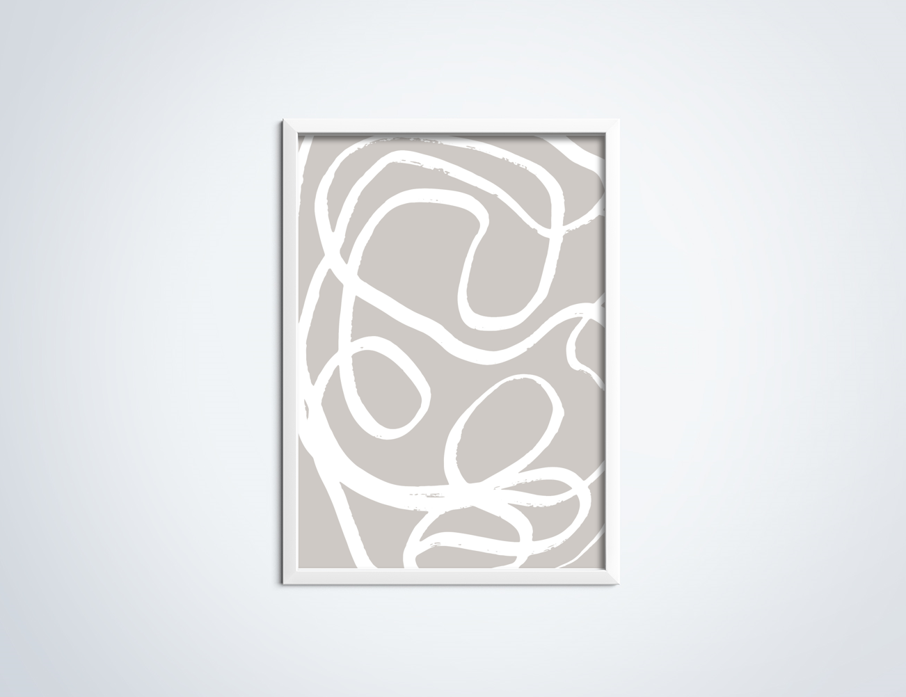 Line Art Swirl poster