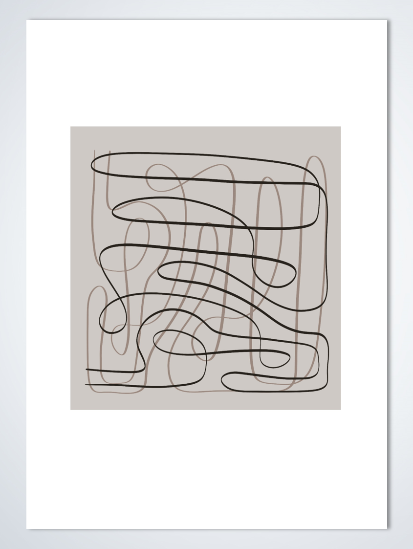 Line Art Maze poster