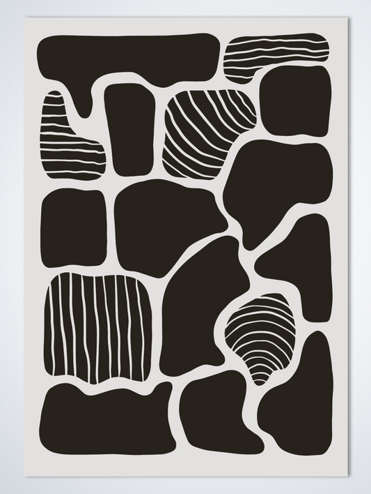 Line Art Boulder poster