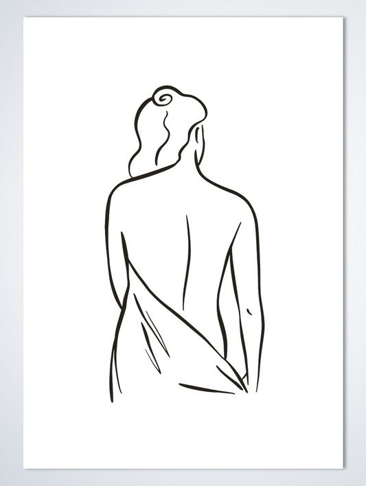 Line Art Dress poster