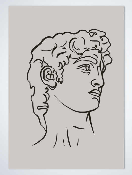 Line Art Ceasar poster