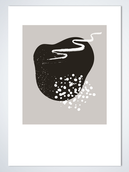 Line Art Apple poster