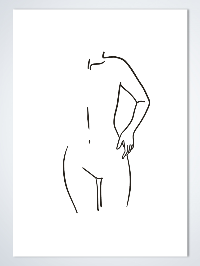 Line Art Selflove poster