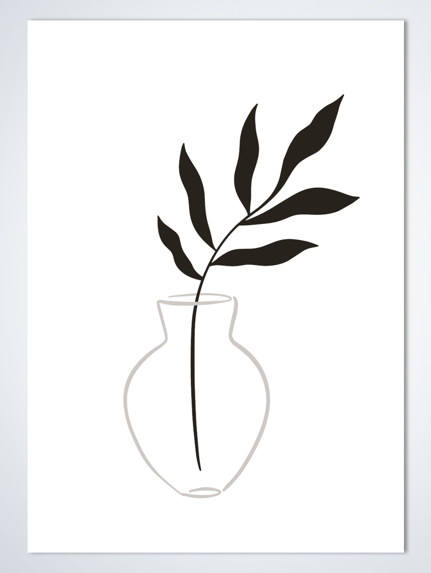 Line Art Plant poster