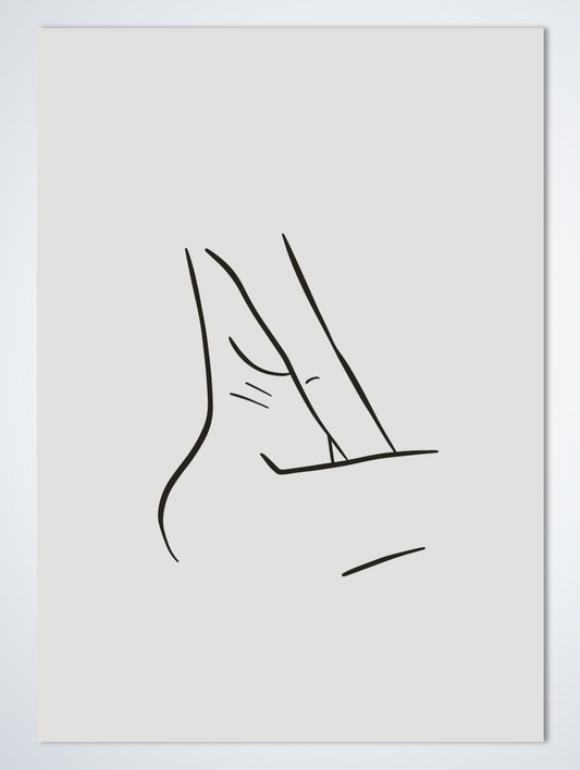 Line Art Hide poster