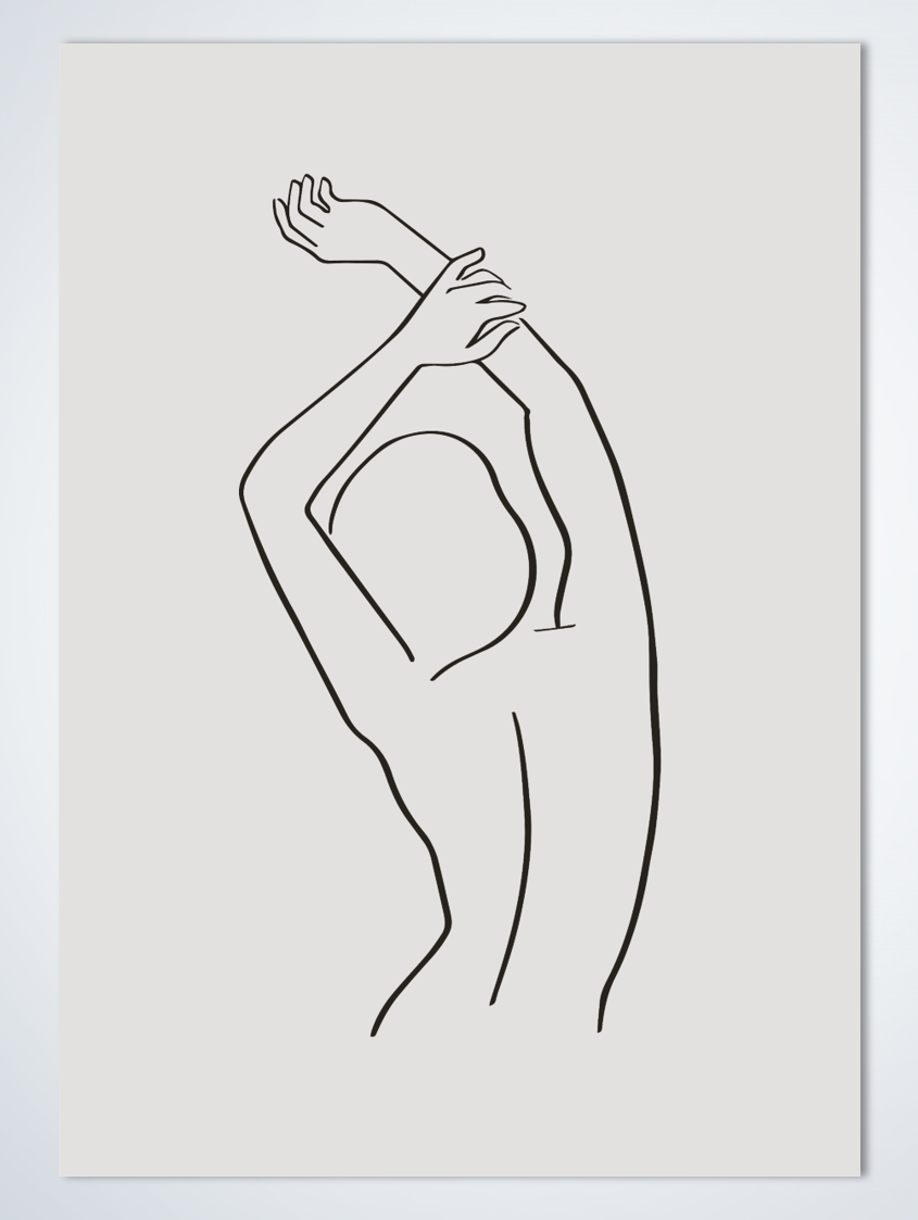 Line Art Stretch poster