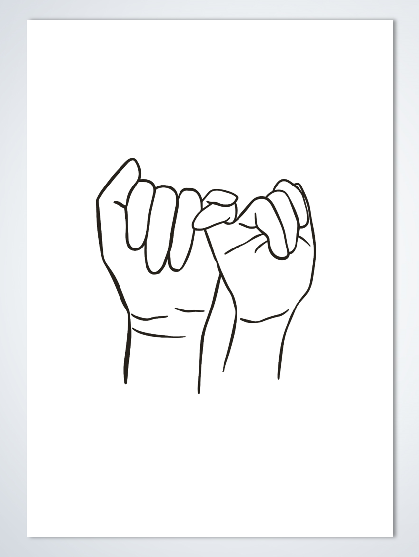 Line Art Promise poster