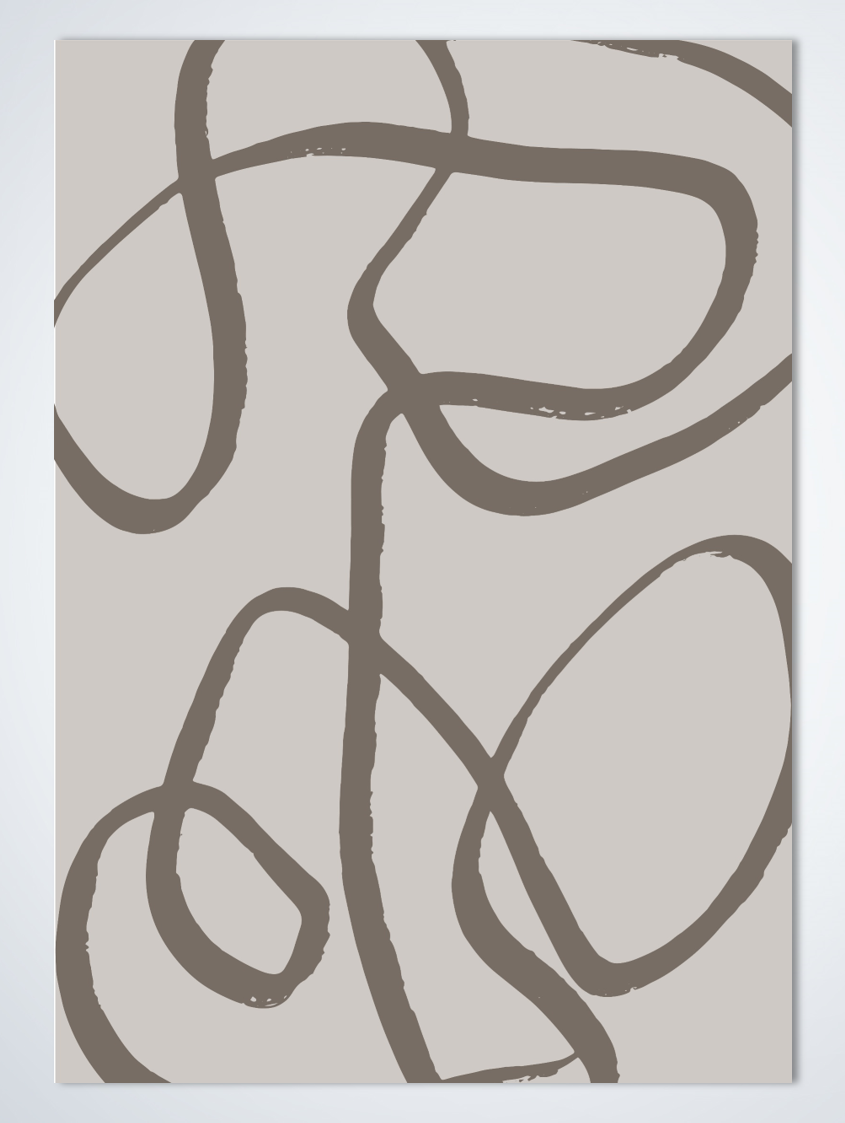 Line Art Thoughts poster
