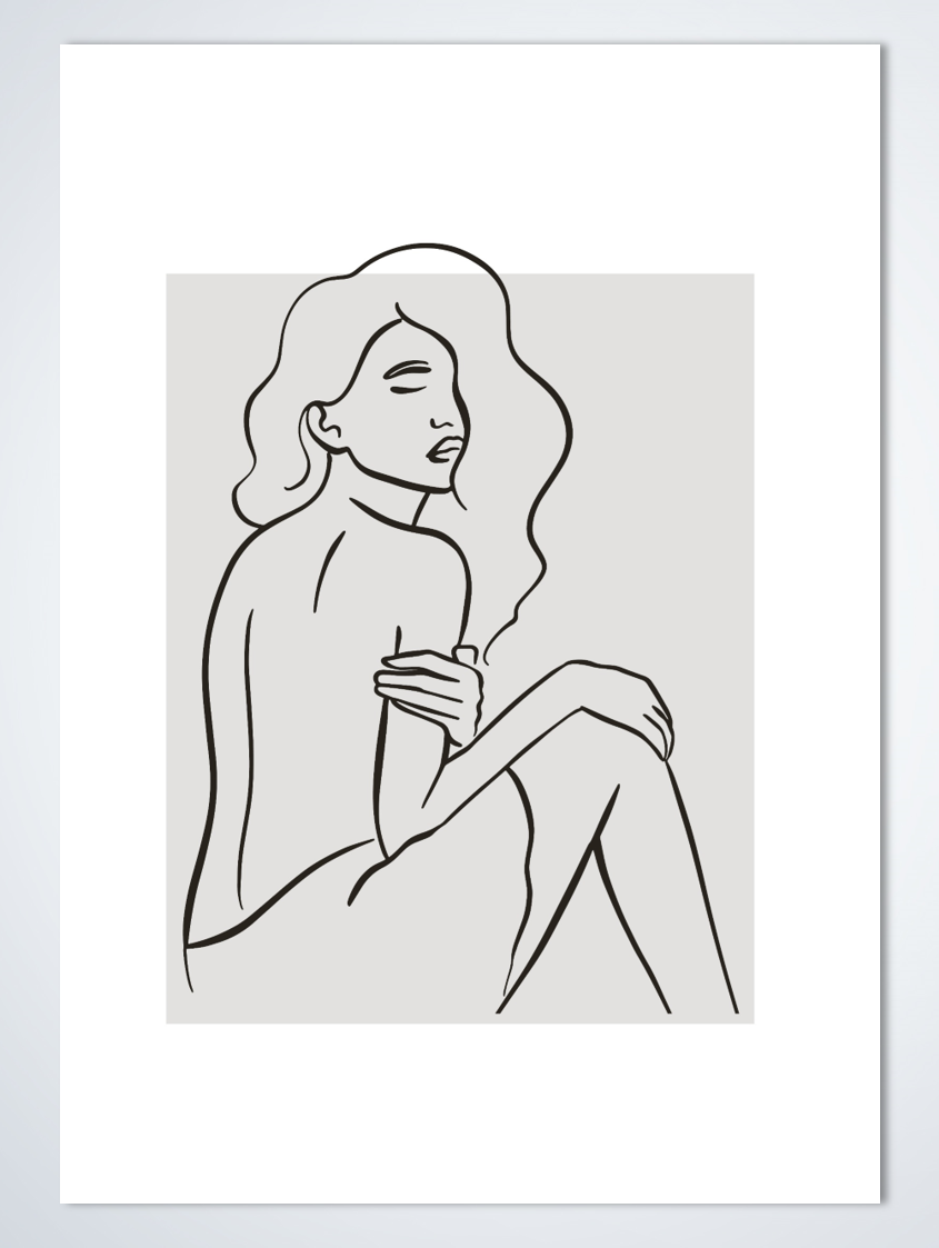 Line Art Lorna poster