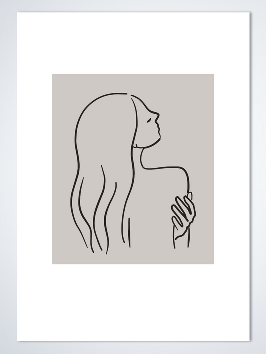 Line Art Hold poster