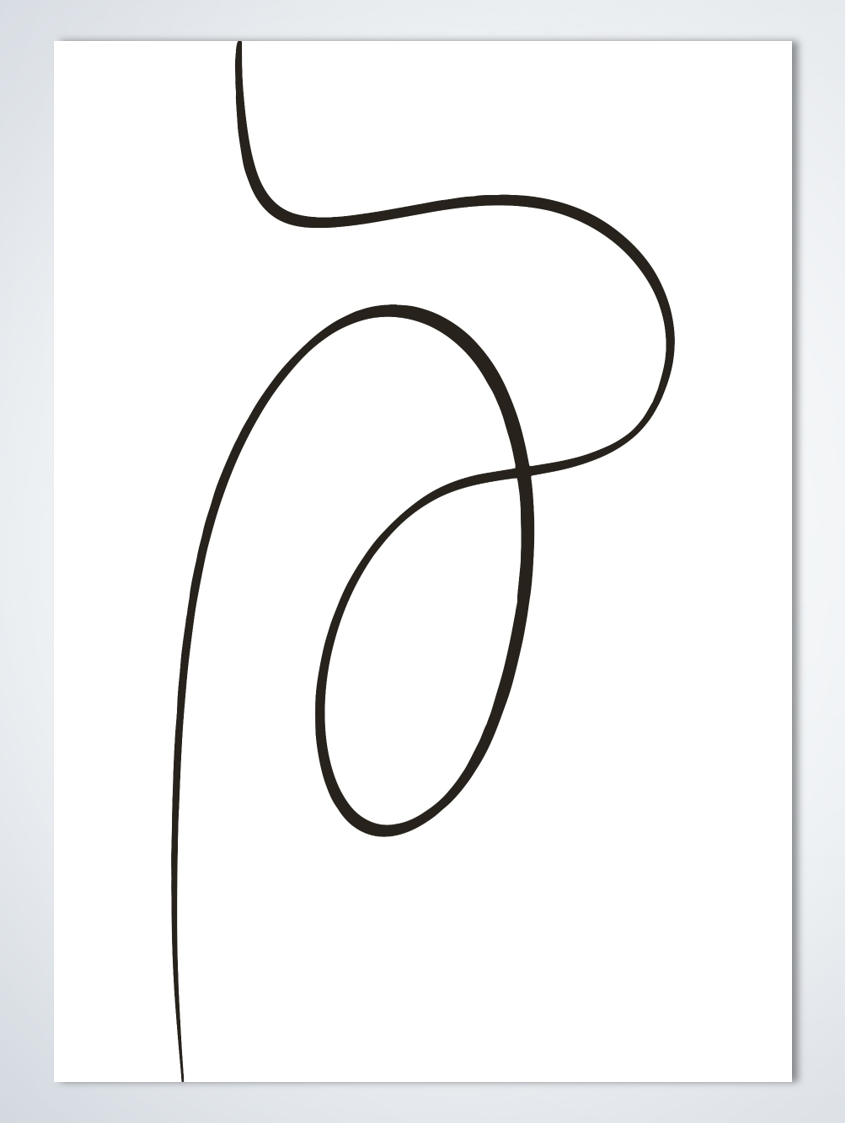Line Art Tied poster