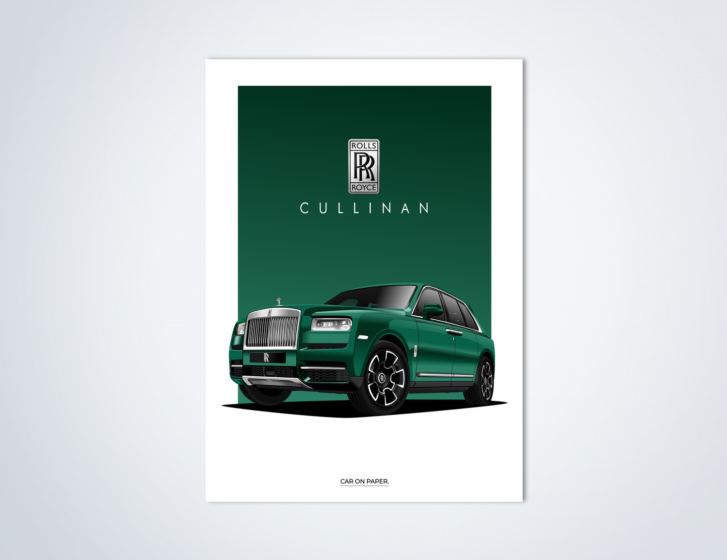 Rolls Royce Cullinan Groen Poster