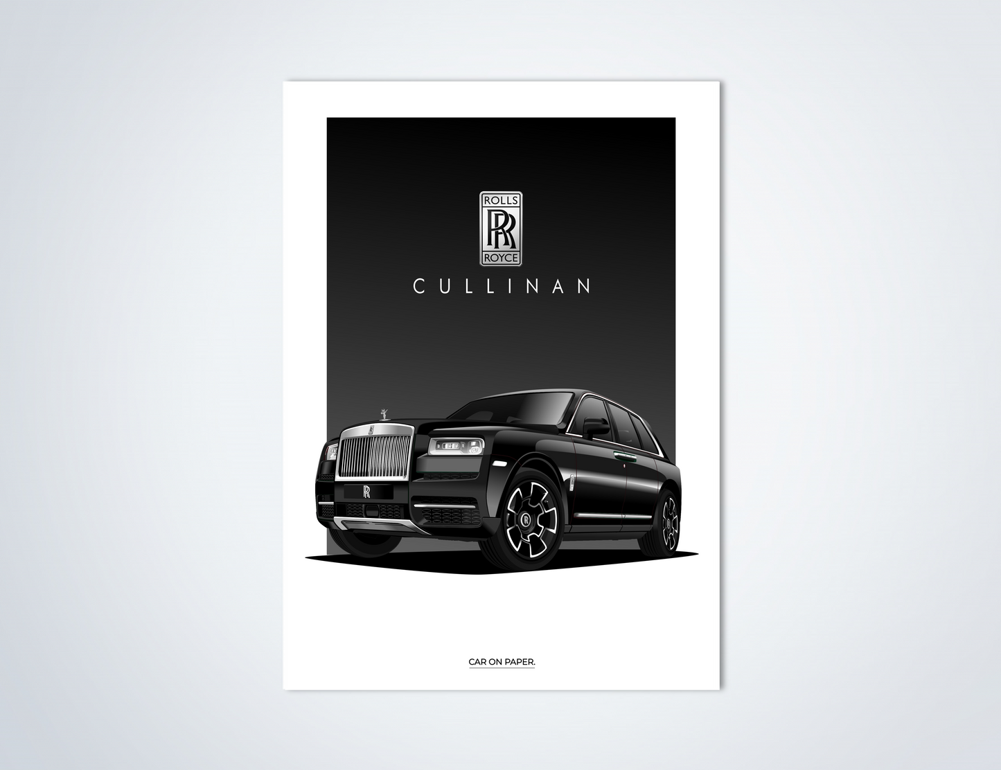 Rolls Royce Cullinan Zwart Poster