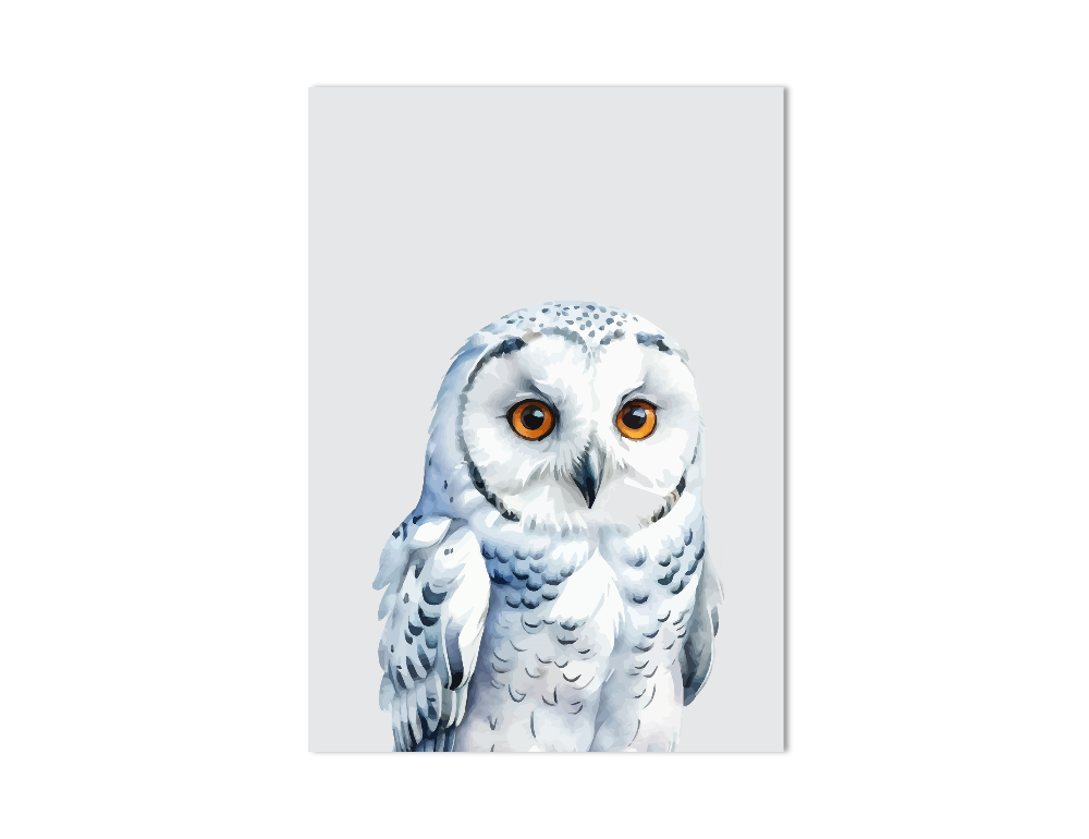 Sneeuwuil dierenposter