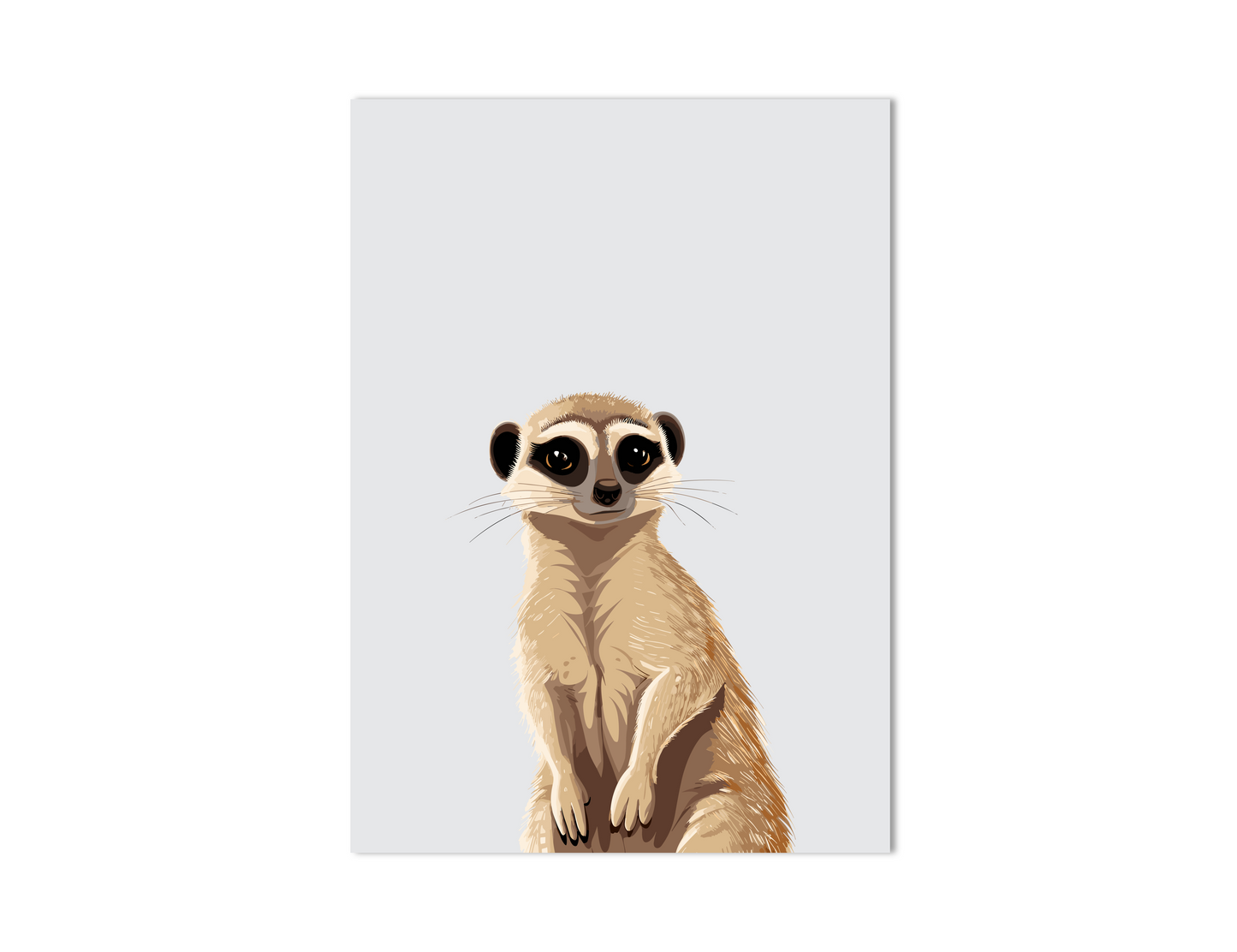 Stokstaartje dierenposter