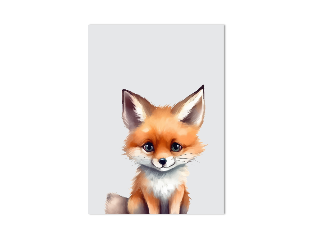 Vosje dierenposter
