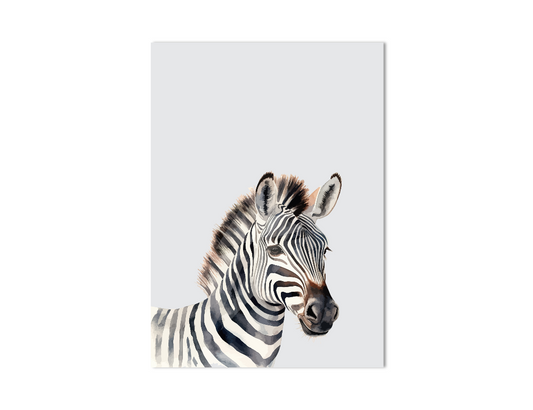 Zebra dierenposter