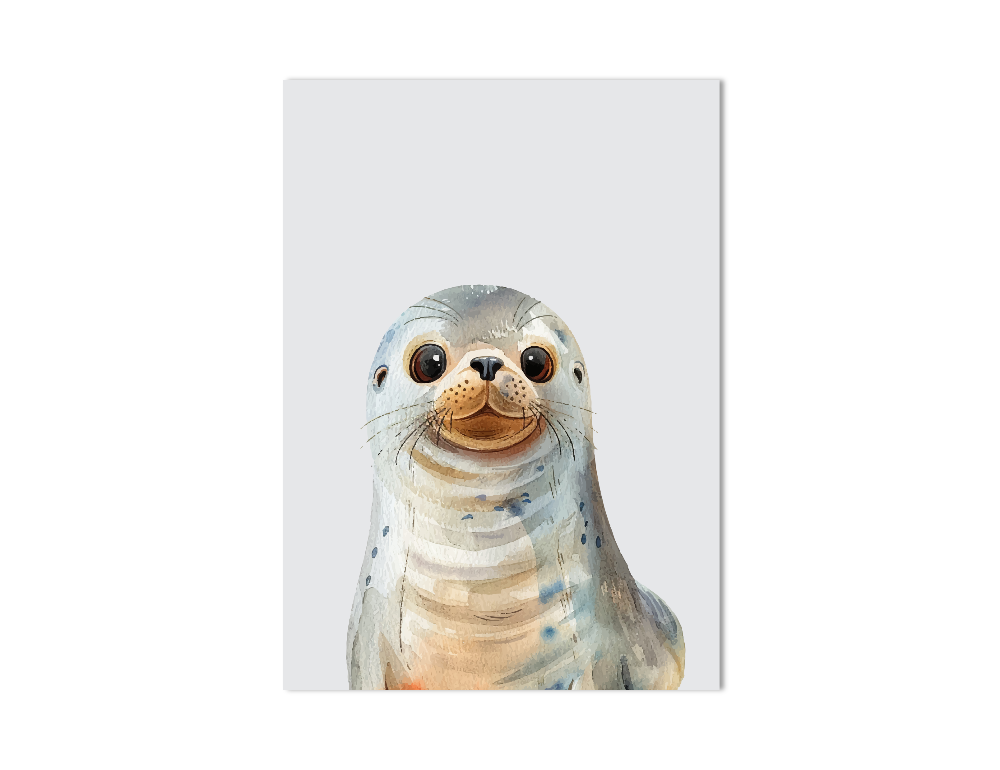 Zeehond dierenposter