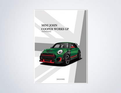 MINI JCW GP3 Groen Poster