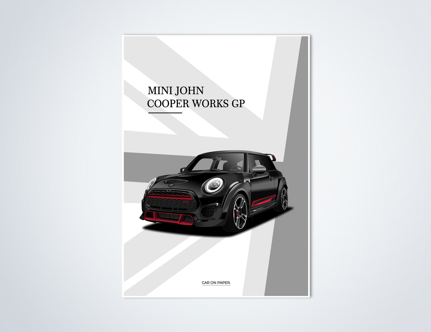 MINI JCW GP3 Zwart Poster
