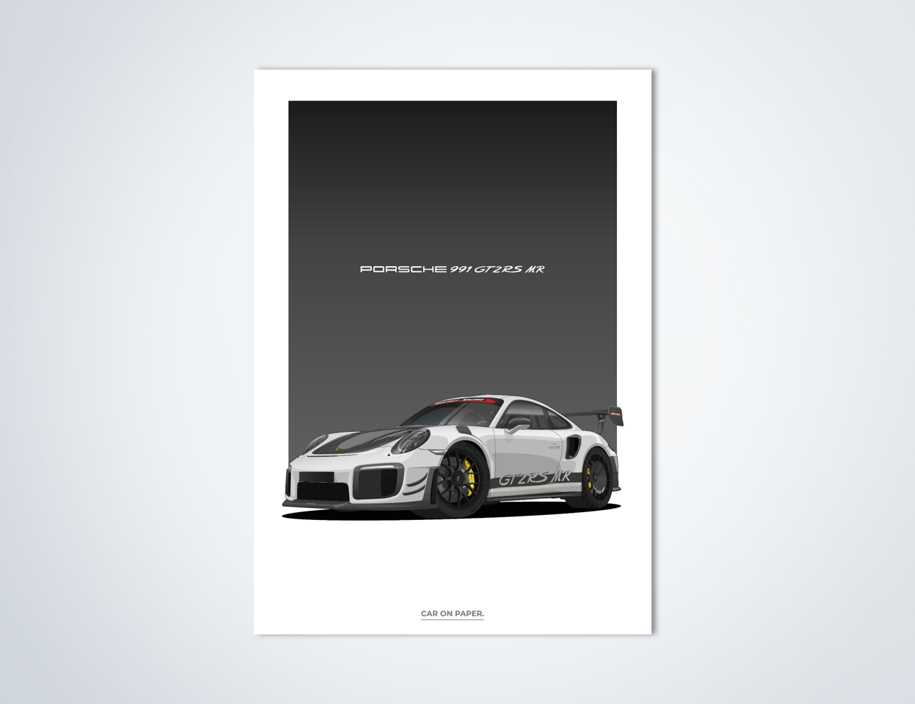 Porsche 991 GT2 RS MR Wit Poster
