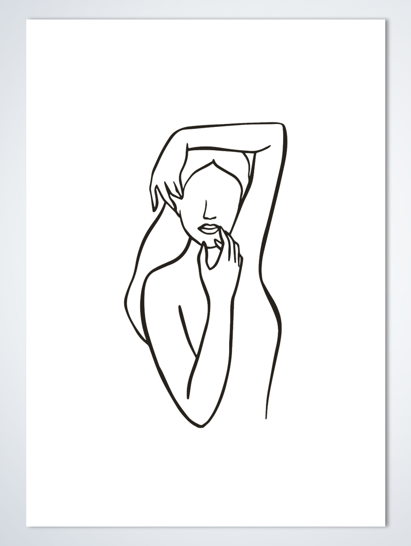 Line Art Pose poster