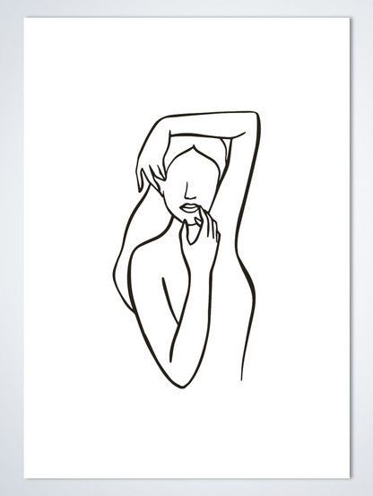 Line Art Pose poster